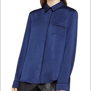 NWOT BCBGeneration Piped Satin Shirt